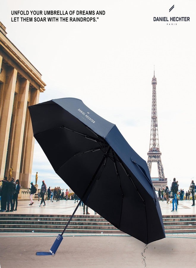 Daniel Hechter Paris UV Protection Unisex Auto Open and Close Umbrella Use for Rain, Monsoon, Sunlight |Automatic Umbrella for Men and Women with Travel Sleeve, Cover | Regular Size - Image 4